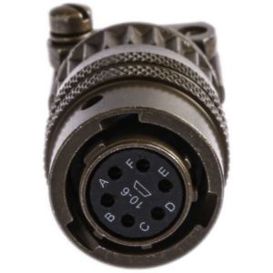 MIL-DTL-26482 6-poliger Rundsteckverbinder für Kabelmontage - 1 kV AC - Gehäuse 10