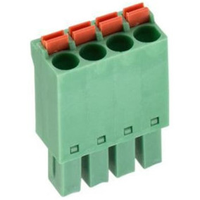 Buchsenleiste 6-polig RM 3.81 mm gerade grün